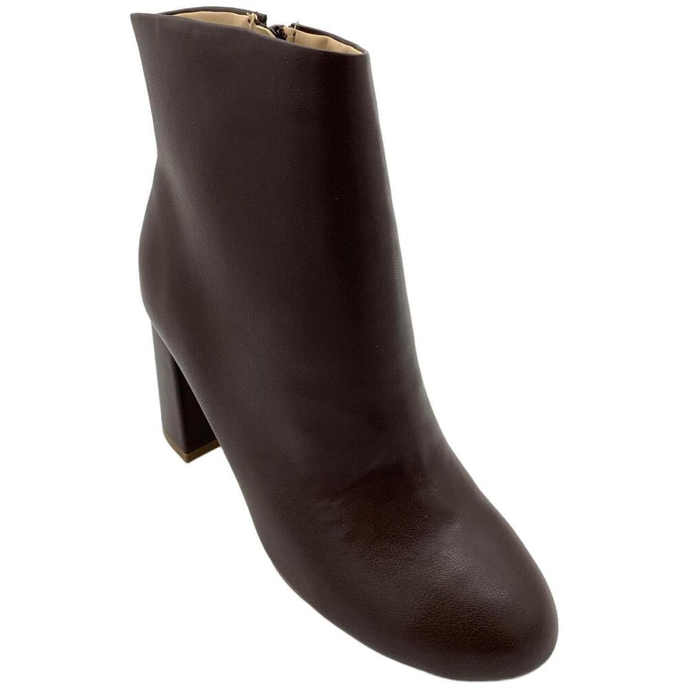 Journee Women's Kit Ankle Boots Chocolate - Medium